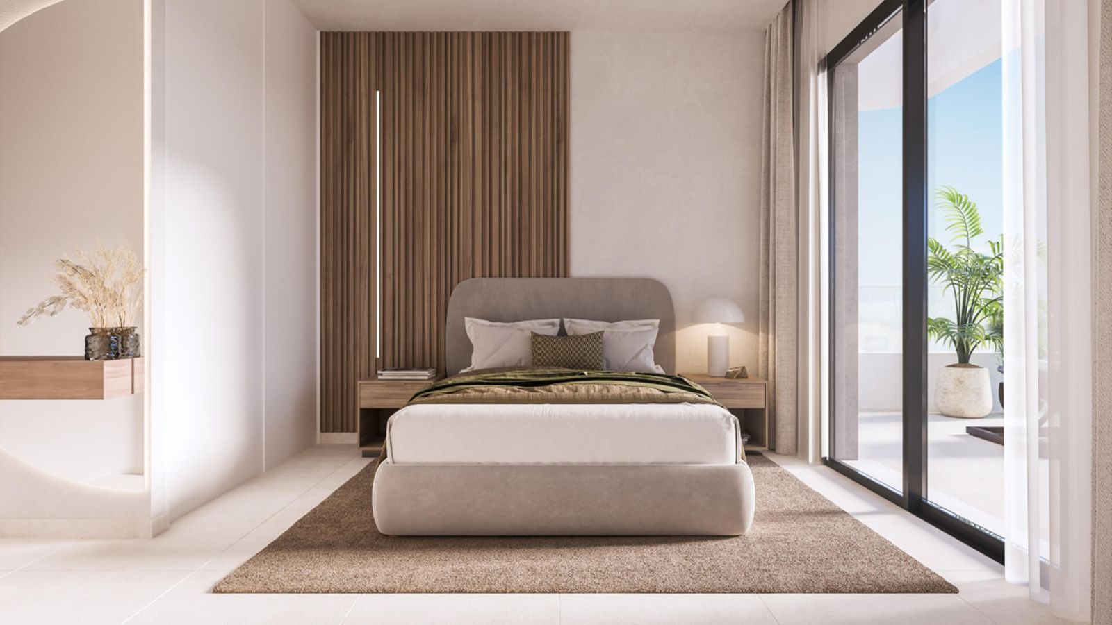 04 modern bedroom balcony view